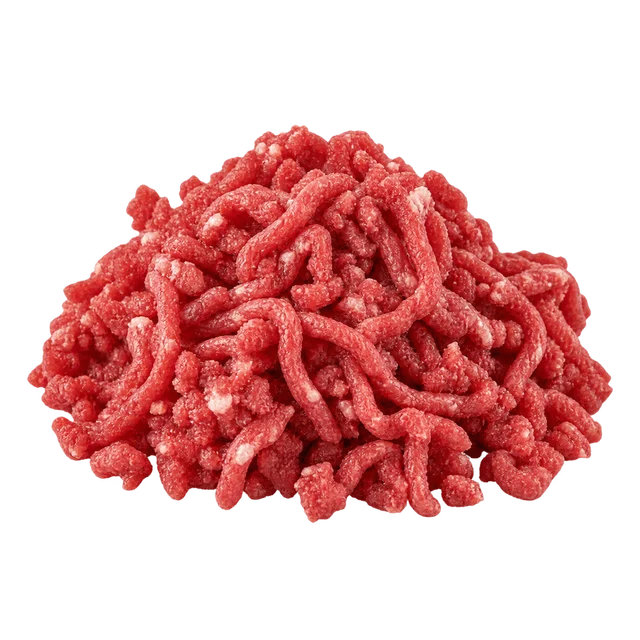 Illustration de bœuf cru haché en vrac